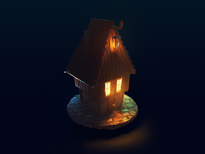 Practicing 3D again 🏠🌙