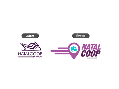 Redesign Natalcoop branding delivery design logo marca moto delivery redesign