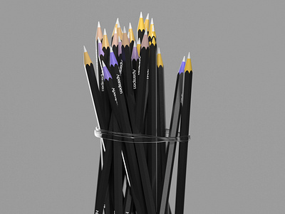 Dis me pen 3d animation cgi cinema4d design illustration motion pencil redshift