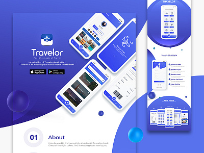 Travelor Mobile App UI Design android app animation ios app design mobile app design ui ui design uiux