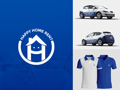 Happy Home Rent Brand Identity brand branding creative logo logo design tshir tshirt design vehicle branding vehicle wrap