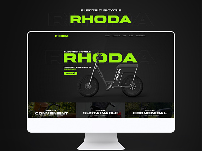 RHODA - Electric Mobility Landing Page Design and Development 20 branding landing page ui ui design web design website