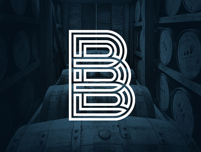 Blue Bourbon alcohol alcohol branding blue bourbon brand brand identity branding branding design design logo logo design typography whiskey whiskey and branding whisky