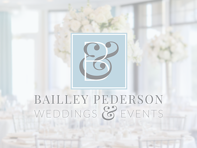 Bailley Pederson Weddings & Events ampersand ampersands branding event planner events logo typography wedding wedding planner
