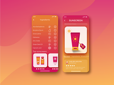 Cosdna Concept app cosmetics cute design flat gradient illustration ui ux vector