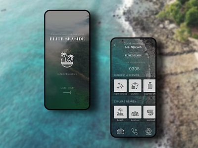 Elite Seaside app app concept concept elite seaside hotel ios services ui