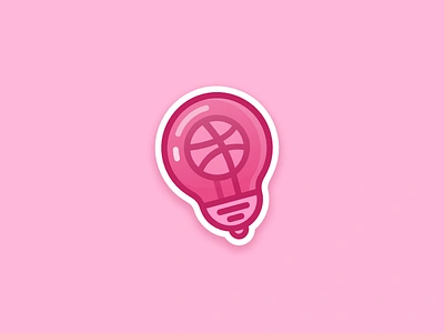 Dribbble Bulb basketball bulb bulb light bulblight dribbble idea inspiration light bulb lightbulb pixel grid playoff sticker