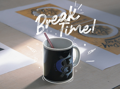 BREAK TIME MUG break breaktime coffe time coffee coffee cup mug