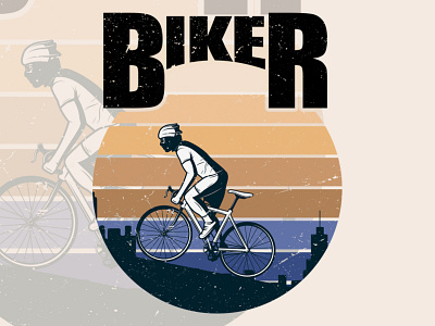 BIKER RETRO T-SHIRT DESIGN