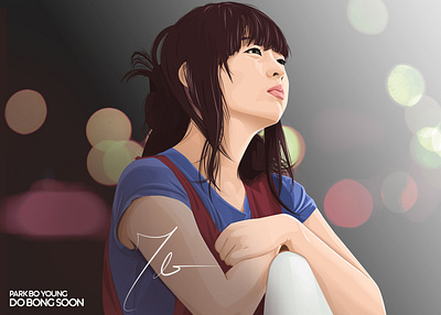 Park Bo Young do bong soon korean park bo young strong woman vexel art