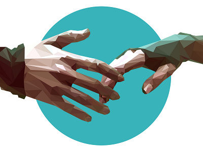 Low Poly Couple Hands couple hands holding hands illustraion lowpoly vector