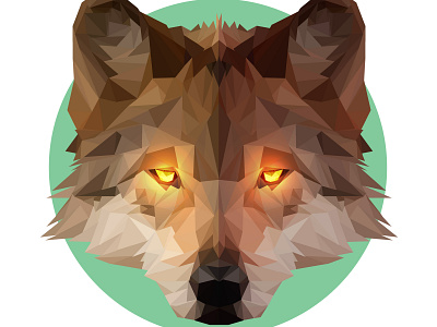 Low Poly Alpha Wolf animals eyes illustration lowpoly vector wild wild animal wolf