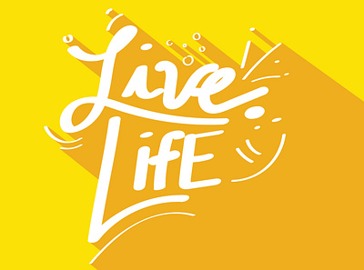 LIVE LIFE lettering live life text typogaphy