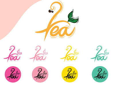 TwoTea_Sample Logo Study logo design tea