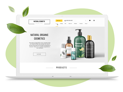 Natural cosmetics. Drupal profile beauty drupal nature profile ui ux web web design