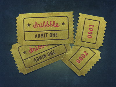 Dribbble Invite Giveaway invites invite ticket dribbble