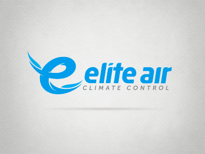 Elite Air Cliamte Control air air conditioning blue wind brand breez cliamte design elite logo mark type wind