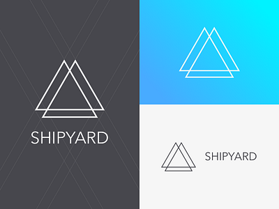 Shipyard Logo brandmark logo ocean sail shipyard vector