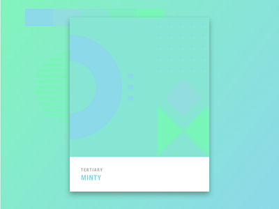 Color Study - Minty abstract art brand branding color green identity illustration mood teal
