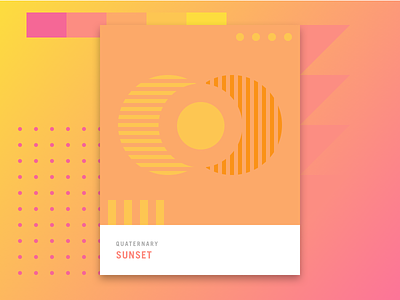 Color Study - Sunset abstract art brand branding color identity illustration mood pink yellow