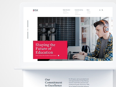 Bisk Site Design bootstrap clean flat layout minimal navigation site typography web design website