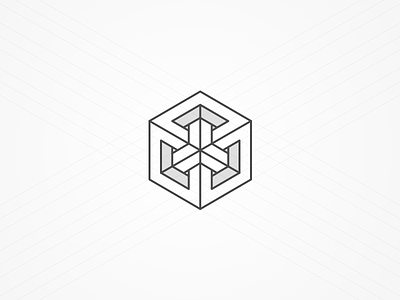 Flux Logo brand brandmark cms content publishing cube geometric icon logo