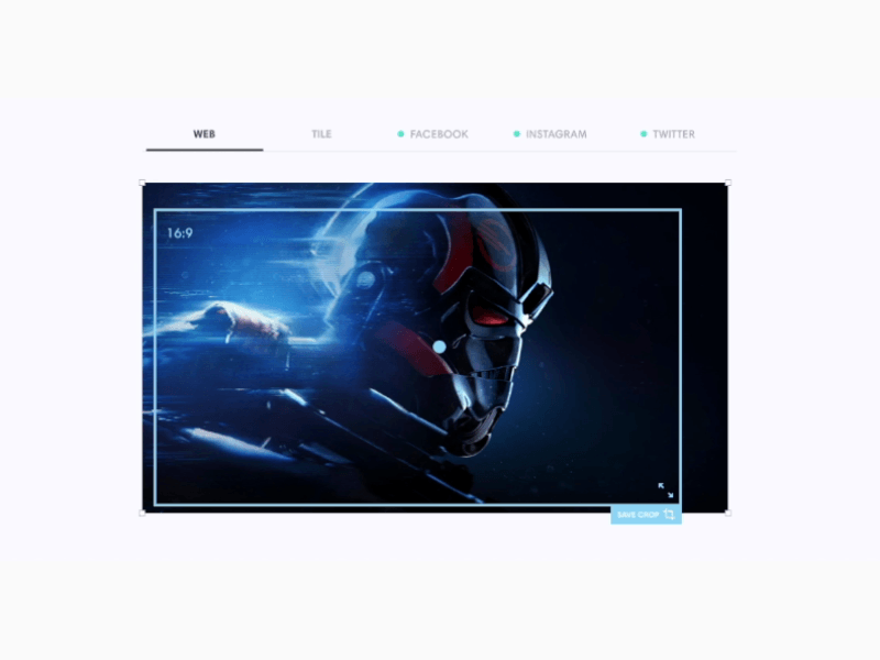 Social Image Cropping carousel content image cropping ipad ipad pro media tablet ui ux