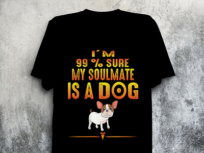 Creative DOG T-shirt design.