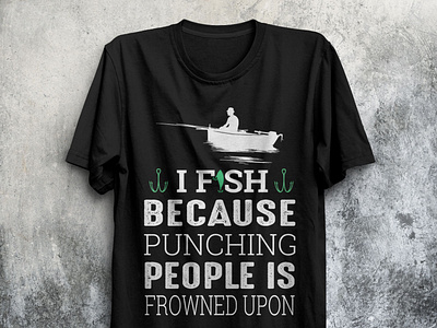 CREATIVE FISHING T-SHIRT DESIGN.