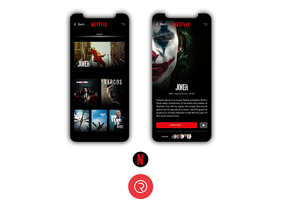 Netflix App concept aplicación aplication app app design apple applicaiton application joker lacasadepapel netflix ui ui ux ui design uidesign uiux ux ux ui ux design uxdesign uxui