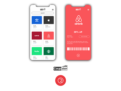 Coupster adidas airbnb app app design apparel appdesign apple apple design application art color design hulu levis ui ui ux ui design uidesign uiux ux