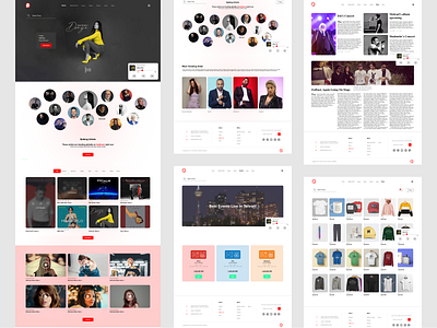 Music concept  web design ( Light )