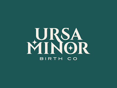 Ursa Minor Birth Co brand design brand identity branding design icon identity illustration logo logodesign