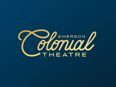 Emerson Colonial Theatre Identity boston branddesign branding design emerson identity logo theatre