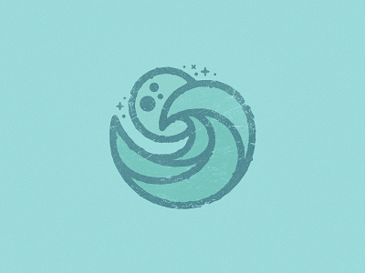 Tides badge badgedesign design drawing illustration moon nature spot tides vector water waves