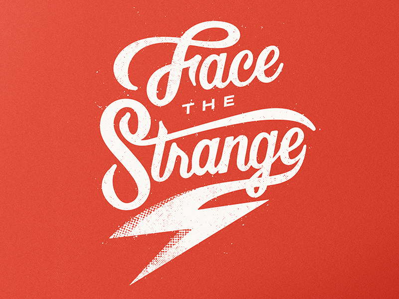 Face The Strange inspiration typist typo davidbowie bowie drawing lettering type script typography