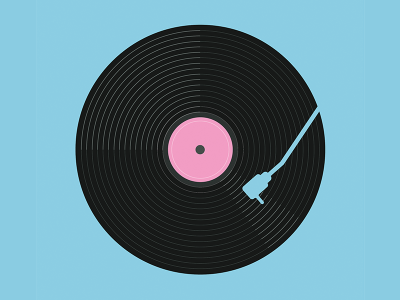 Vinyl Record Spinning Animation
