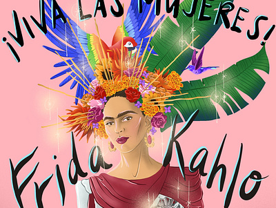 Viva Las Mujeres fridakahlo illustration women women empowerment womens history month womensday