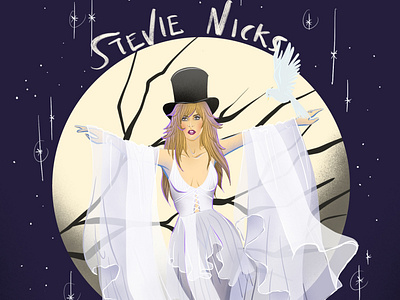 Goddess Of Rock digitalart fleetwood mac goddess illustration illustration digital portrait illustration stevie nicks women empowerment women in illustration