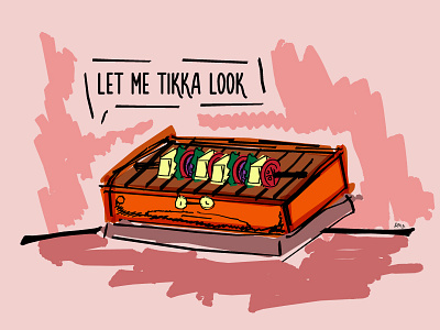 Food Pun - Tikka food kebab pun series