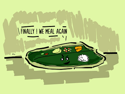 Food Pun - Thali meals food pun series