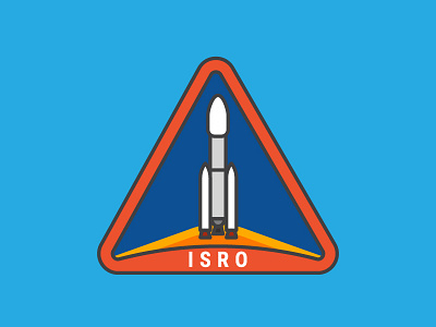 GSLV-III Badge illustration. isro space badge