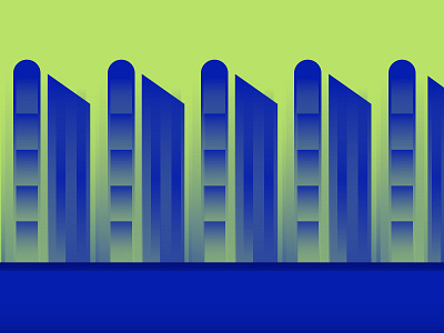 Stack building gradient illustration