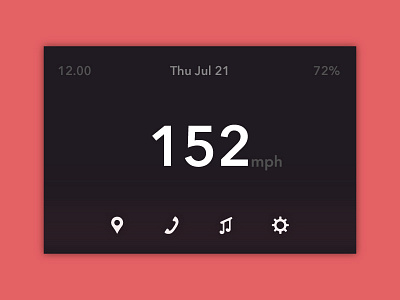 Car Dashboard Interface - Daily Ui 034 car dashboard daily ui interface ui