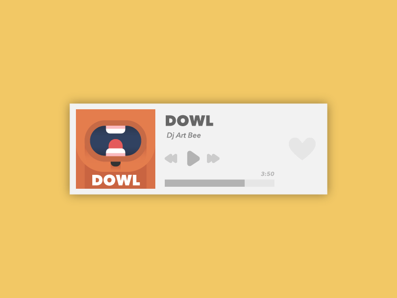 Favourites - Daily Ui 044 dailyui favourite music ui