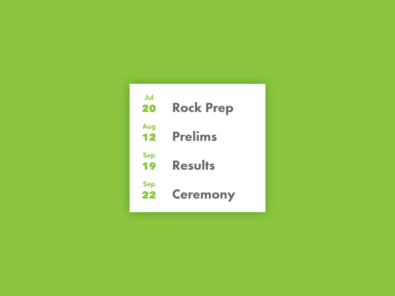 Event Listing - Daily Ui 070 ui events daily ui
