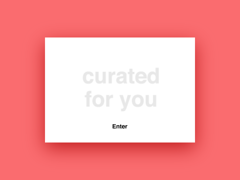 Curated for you - Daily Ui 091