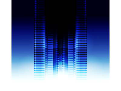 Level up! 80s gradient illustrator neon skyscrapper vectober vector