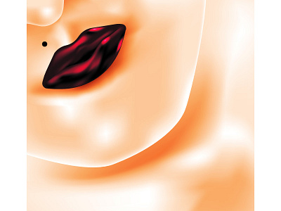 Gloss✨ gradient illustrator kiss lipstick mesh vectober vector