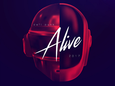 Alive 2017 alive daft punk edm gradient illustrator mesh starboy vectober vector